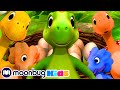 10 małych dinozaurów | Little Baby Bum | Bajki i piosenki dla dzieci! | Moonbug Kids po polsku