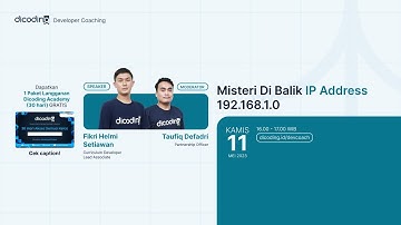 Dicoding Developer Coaching #88 : DevOps | Misteri Di Balik IP Address 192.168.1.0