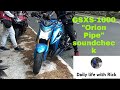 GSX-S 1000 sound check with Orion pipe