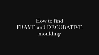 How To Find Frame and Decorative Molding | Tutorial by INTCO Framing Manufacturer screenshot 5