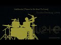 U2 - California (There Is No End To Love) Drums Backing Track