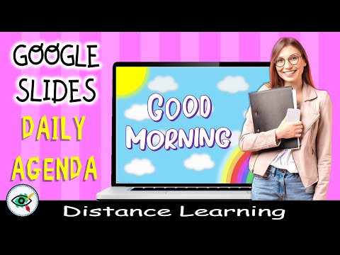 Video Google Slides Daily Agenda Templates for Distance... - youtube