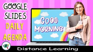 Google Slides Daily Agenda Templates For Distance Learning Busy Teacher Primary School
