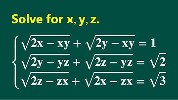 A Challenging System Of Equations | Using A Simpler Approach | Math Olympiad Challenge.