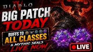 HUGE PATCH DAY UPDATE TO ALL CLASSES Diablo 4 LIVE Net Worth