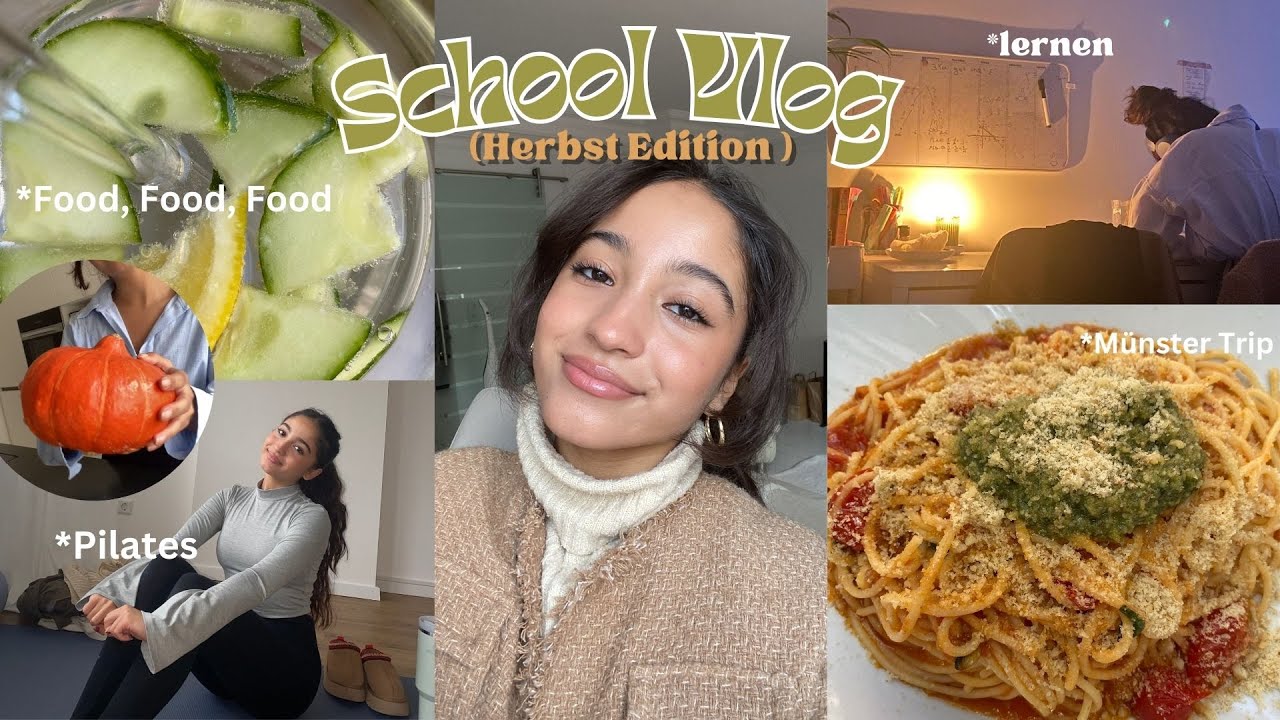 A WEEK OF SCHOOL (Herbst Edition)📚 Viel lernen, Schule romantisieren I Ece Gökcü