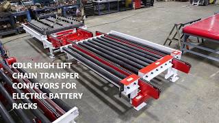 CDLR High Lift Chain Transfer Conveyors for Electric Car Battery Industry