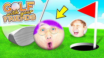 NOOB vs PRO vs HACKER In GOLF WITH YOUR FRIENDS!? (ALL LEVELS + ALL MAPS!)