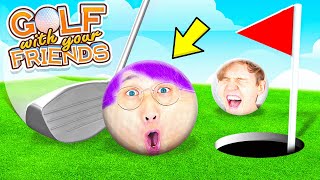 NOOB vs PRO vs HACKER In GOLF WITH YOUR FRIENDS!? (ALL LEVELS + ALL MAPS!)