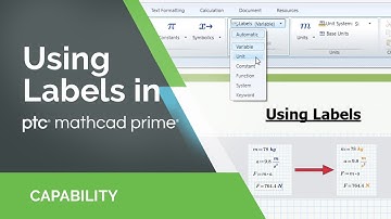 Using Labels in Mathcad Prime