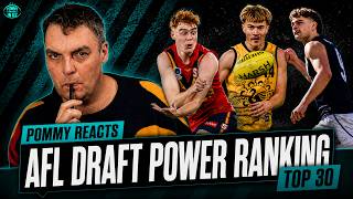 AFL Draft Power Rankings 2026 | UPDATED Top 30 Prospects