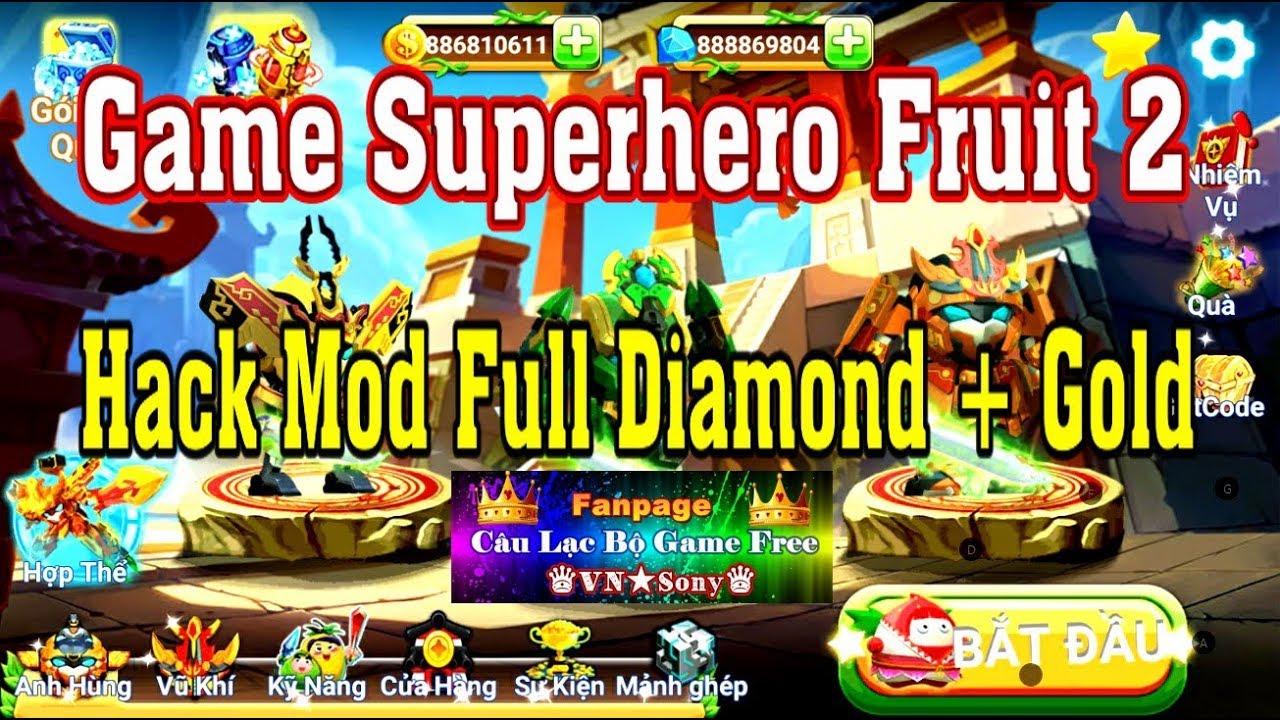 《Hack MobileGame 》Superhero Fruit 2 Free Full All Hack Mod