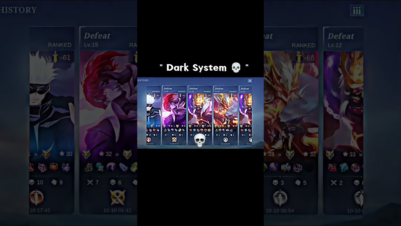 8th WinStreak To LoseStreak Dark System Moonton 