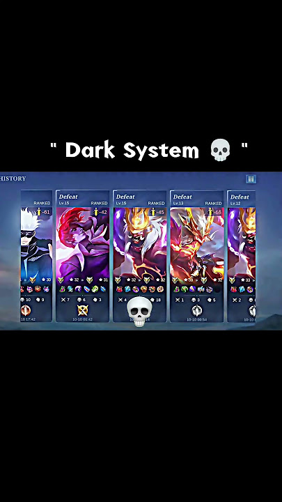 8th WinStreak to 8th LoseStreak 💀 Dark System Moonton ☠️