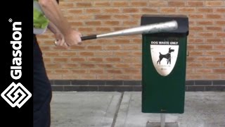 Glasdon Product Testen Metalen Terrier 50 Hondenpoepafvalbak