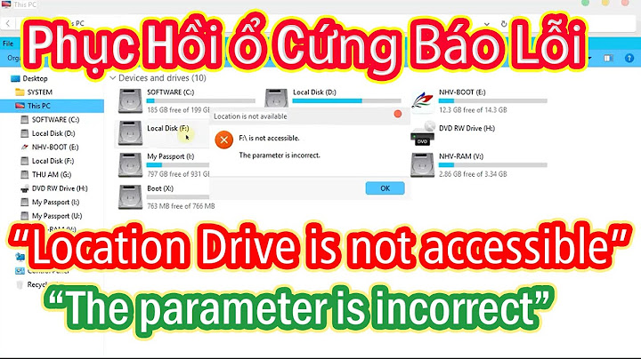 Sửa lỗi is not accessible the parameter is incorrect