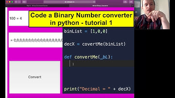 Python Tutorial: converting binary numbers 1