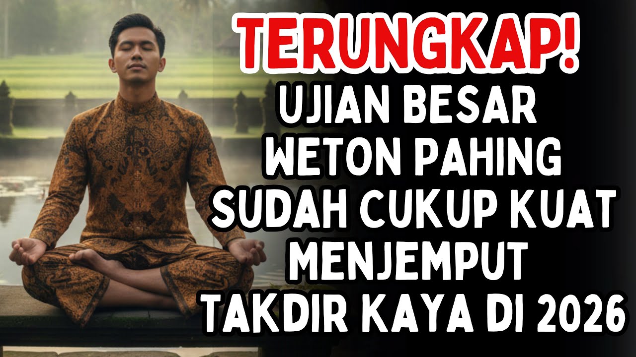 UJIAN BESAR PERSIAPAN WETON PAHINGSudah Cukup Kuat Menjemput Takdir Kaya di 2026  