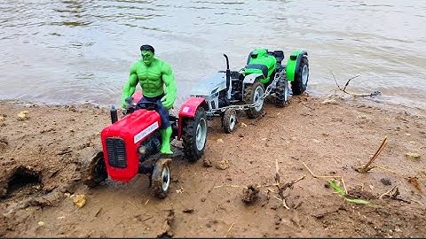 Swaraj 744 FE Tractor Stuck in mud pulling by Hmt 5911 | Mahindra 575 Di | 4WD Tractor | Trolly JCB