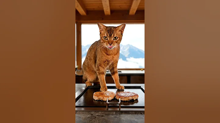 Video 11816281: abyssinian cat, cat chicken