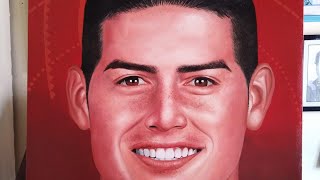 Pintando James Rodríguez - horizontal versión