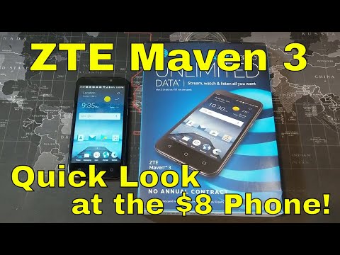 ZTE Maven 3 - Quick look and testing out the $8 phone!