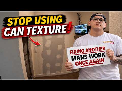 Stop using can texture! #drywallrepair