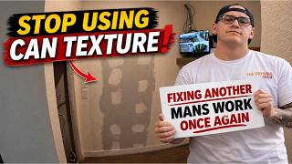 Stop using can texture! #drywallrepair