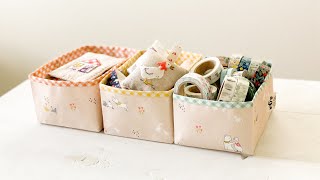 Fabric Storage Box | DIY Fabric Basket | Sewing room Organize | How to make your own Fabric Box