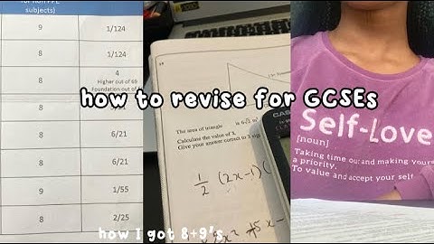 HOW TO REVISE FOR GCSEs- tips and tricks that got me 8