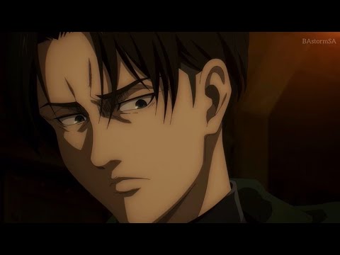 Леви бьёт Эрена и угрожает Зику / Levi beats Eren and threatens Zeke [Attack on Titan]