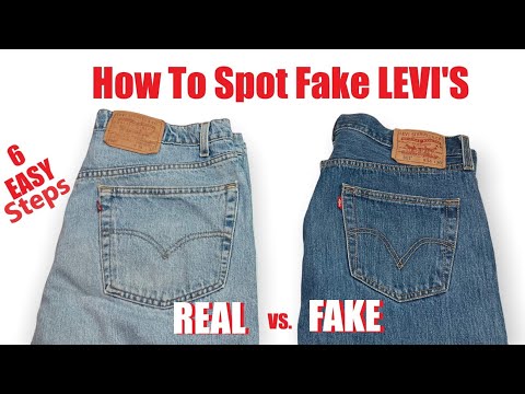 Real vs. Fake LEVI'S  How to Spot Fake Levi's 