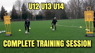 Complete Training Session 🔥🇩🇪⚽️ Soccer Training Ideas 👉 U12 - U13 - U14