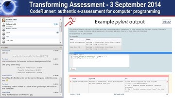 CodeRunner: authentic e-assessment for computer programming