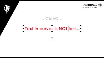 How to convert curves back into editable text in CorelDRAW 2022