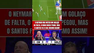 OLHA O NEYMAR!!! BATEU UMA FALTA ABSURDA, E O SANTOS FEZ O GOL CONTRA O CORINTHIANS NO REBOTE!
