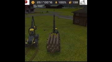 Tree trunks loding combine trailer and selling In FS 16 | FS16 Gameplay | FS16 Timelapse | #shorts