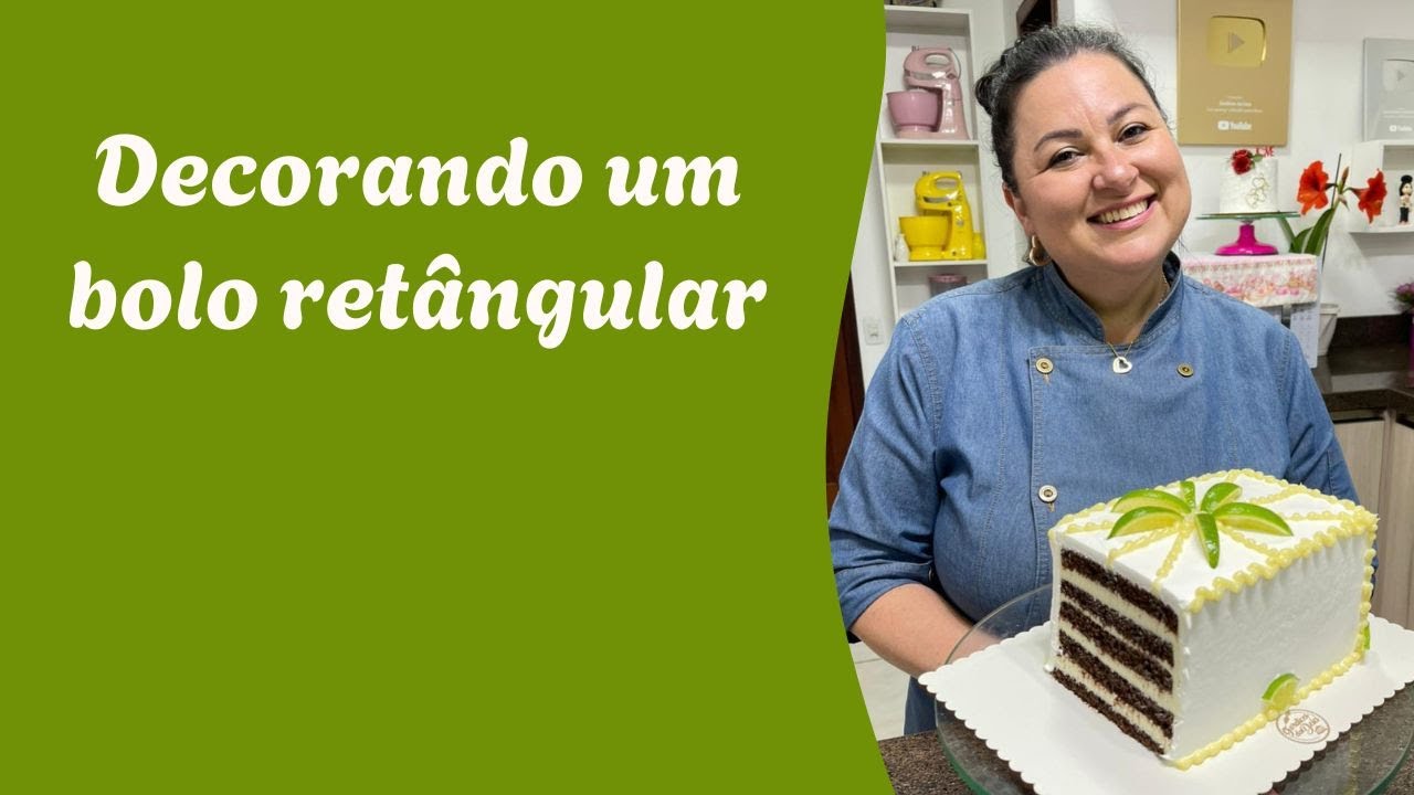 DECORANDO UM BOLO RETANGULAR