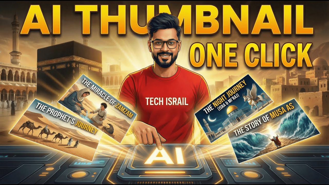 Make Viral Islamic YouTube Thumbnails in One Click (Free AI Tool 2026)