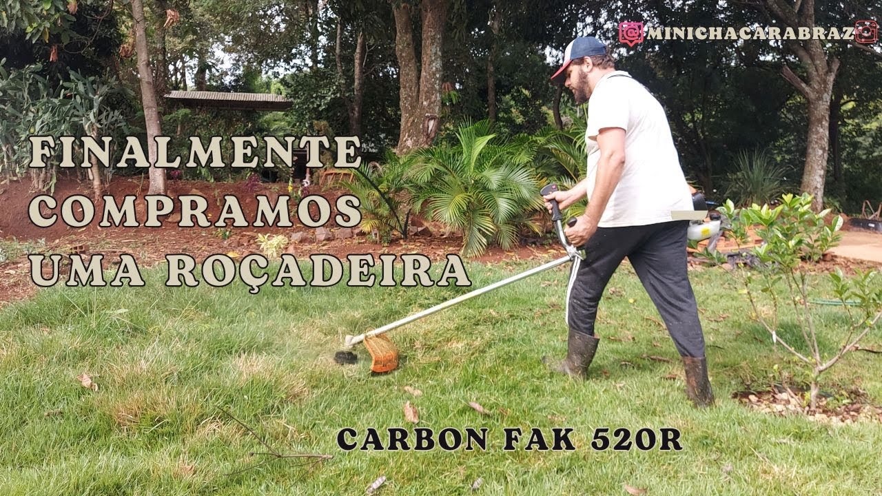 Compramos uma roçadeira!