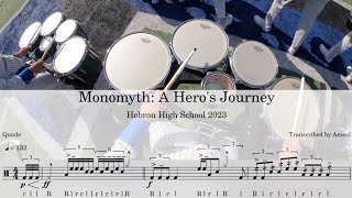 Hebron HS Band 2023 - Quads Transcription