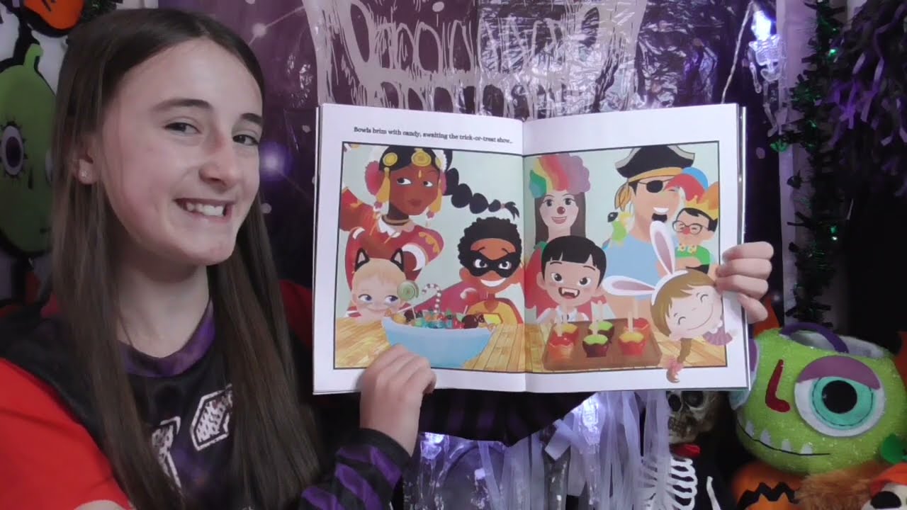 Ruby's Halloween stories. Ruby reads 'WHISKER WATCHERS' written & illustrated by Jaybie D