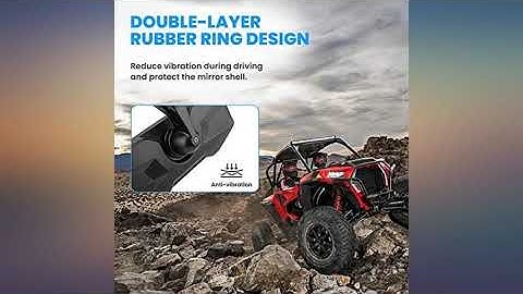 RZR Rear View Center Mirror, KEMIMOTO UTV Mirror with ShatterProof Tempered Glass review