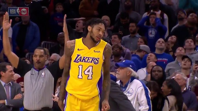 Brandon Ingram Posterizes Corey Brewer, Stands Over Him 