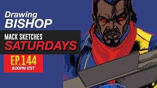 Details EP. 144 // Live Comic Book Drawing Bishop from X-Men // Mack Sketches Saturdays Update