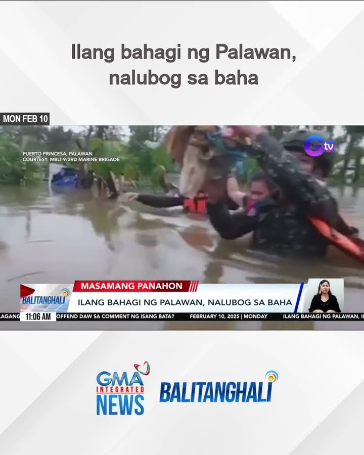Ilang bahagi ng Palawan, nalubog sa baha | Balitanghali