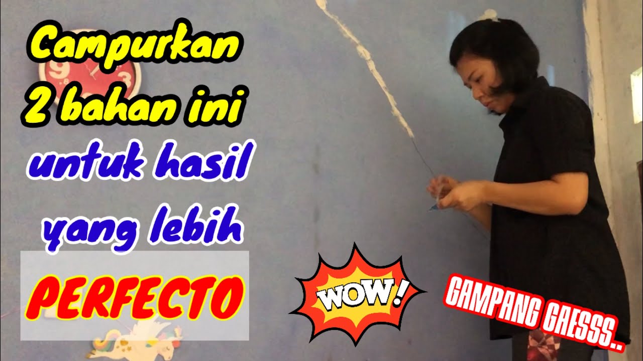 Cara mengatasi dinding retak || PART 2 || DIY Home Decor