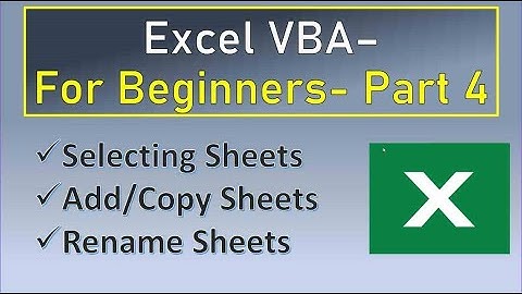 Excel VBA Intro to Worksheets