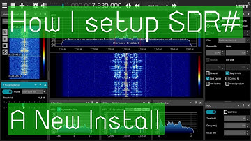 How I setup SDR# from a fresh install.