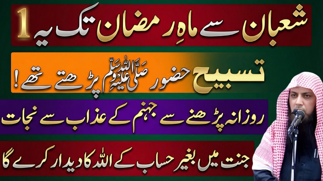 Nabi ﷺ Ki Rozana Tasbeeh | Shaban Se Ramzan Tak | Azaab Se Nijat! | Qari Sohaib Ahmed Meer Muhammadi